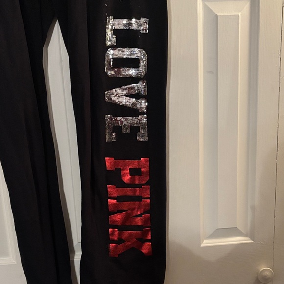 PINK Victoria's Secret Black Falcon Sweatpants - Picture 5 of 7
